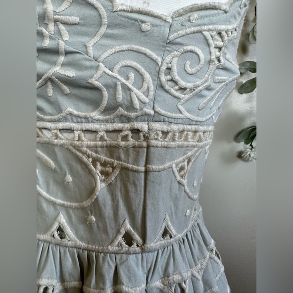 Sea NY Blaire Eyelet Sleeveless Dress in Blue - Picture 13 of 16